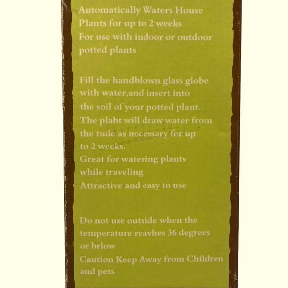 Garden Essentials Set of 2 Handblown Glass Watering Tubes - Picture 7 of 7